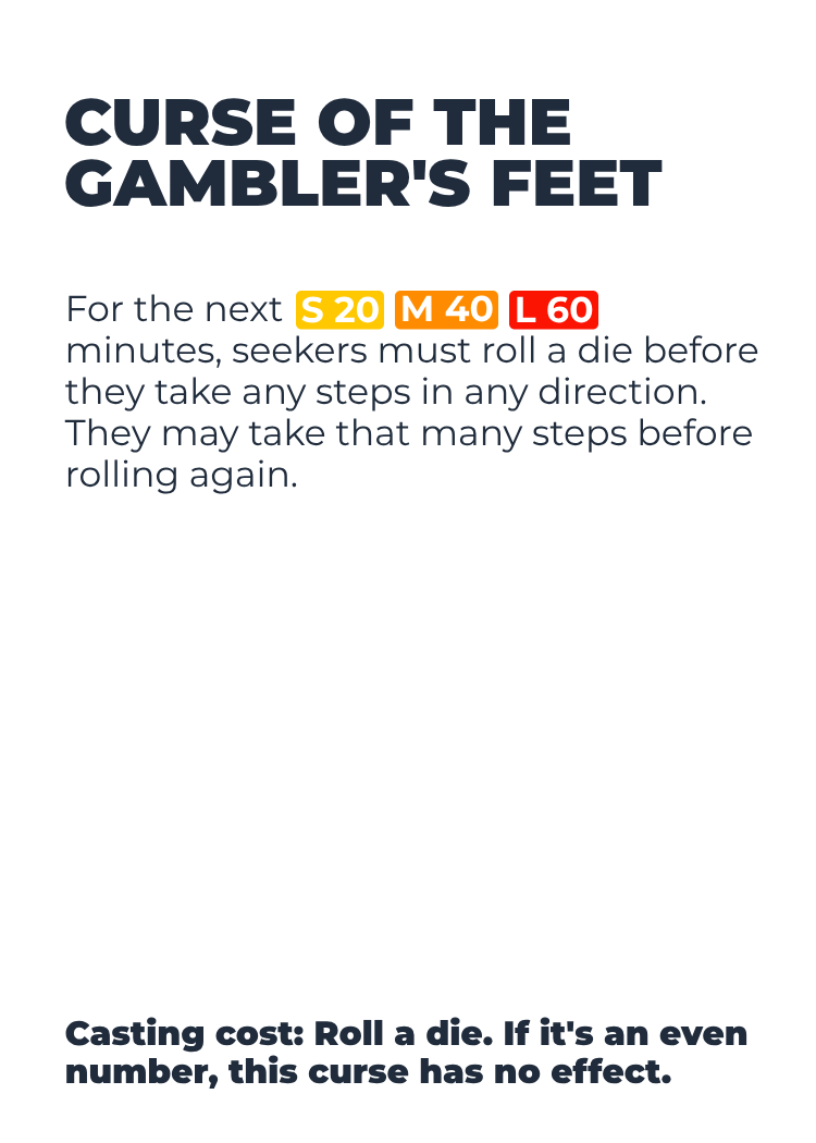 Curse of the Gambler's Feet