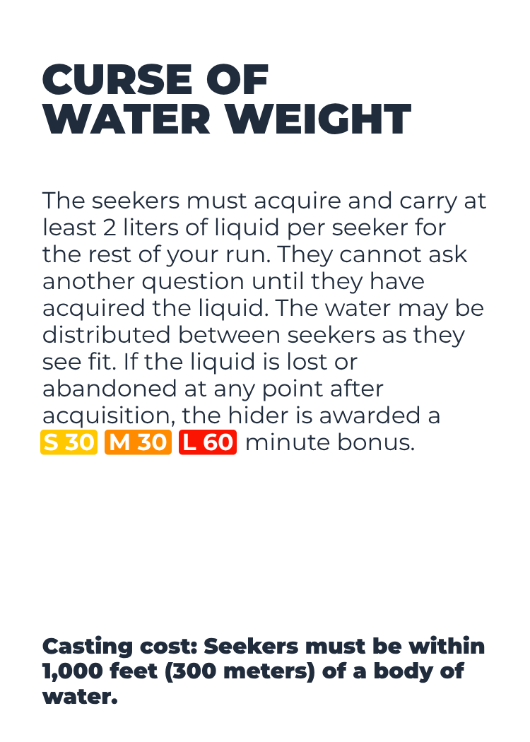 Curse of the Water Weight