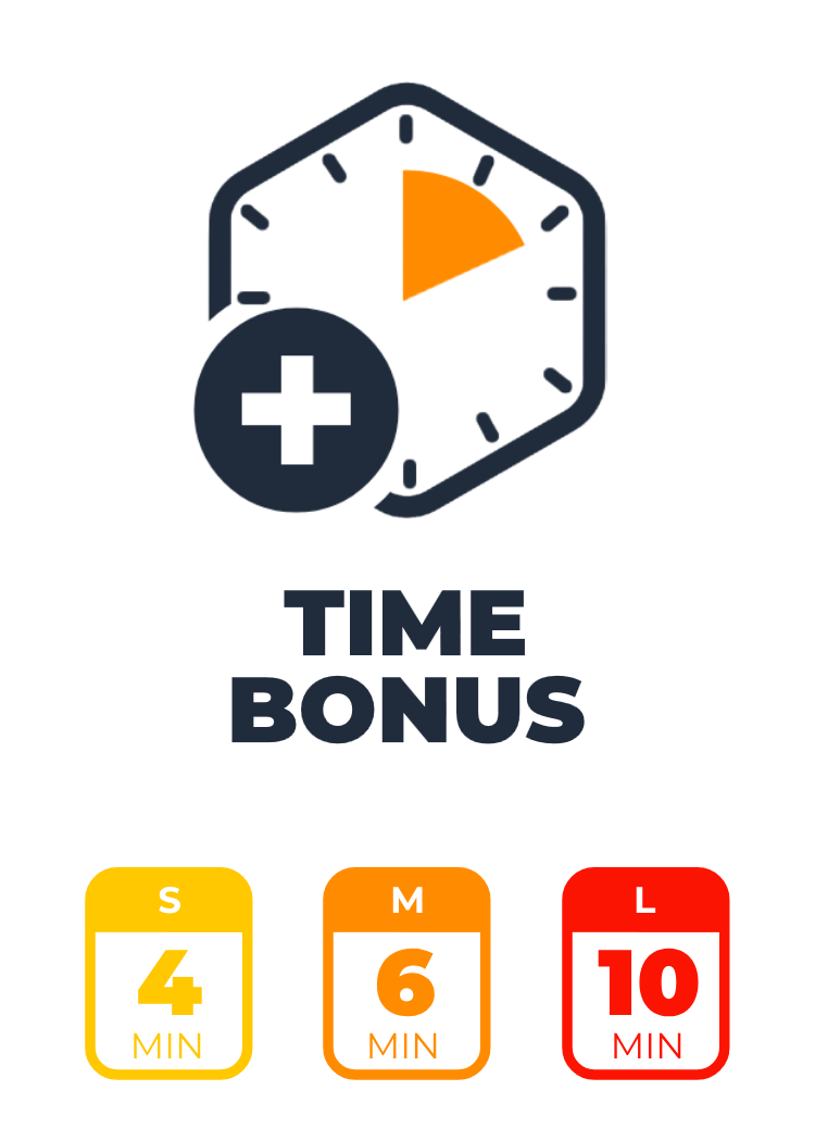5/7/10 Minute Time Bonus